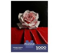 Puzzle Da 1000 Pezzi Per Adulti Single Pink Rose Puzzle Per Adulti Giocattolo Decorazione Da Parete Decorazione Da Parete Interazione Genitore-figlio 70x50cm/1000pcs