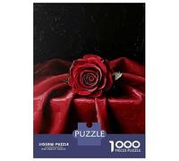 Puzzle Da 1000 Pezzi Per Adulti Single Red Rose Puzzle Per Adulti Gioco Rompicapo Ma Divertente E Umoristico È Ideale Come Regalo 70x50cm/1000pcs
