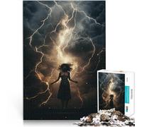 Puzzle da 1000 pezzi per adulti Skyline della città dei fulmini Giocattoli Giochi Educativi Antistress è ideale come regalo per tutta la famiglia 38x26cm