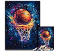 Puzzle da 1000 pezzi per adulti Slam Dunk Basket Puzzle in legno Difficili e impegnativi, Ottimi regali e giocattoli per età 14 50X75CM