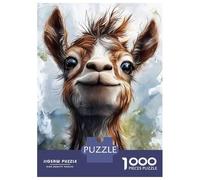 Puzzle Da 1000 Pezzi Per Adulti Smiling Alpaca Portrait Puzzle Per Adulti Giochi Rilassanti Un'opera D'arte Ideale Come Regalo Per Tutta La Famiglia 70x50cm/1000pcs
