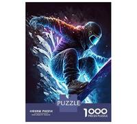 Puzzle Da 1000 Pezzi Per Adulti Snowboard Puzzle Antistress Giocattoli Regali Per Donne Regali Unici Per Compleanno E Natale 38x26cm/1000pcs