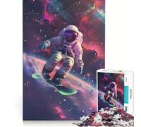Puzzle da 1000 pezzi per adulti: Snowboard tra le galassie gioco rompicapo difficile compleanno e Natale 38x52cm
