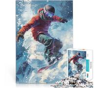 Puzzle da 1000 pezzi per adulti Snowboarder in azione Giocattoli educativi per l'apprendimento Giochi per famiglie grande regalo 75x50cm