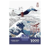 Puzzle Da 1000 Pezzi Per Adulti Snowy Winter in Japan Puzzle Giochi Rilassanti Taglio Di Precisione Regali Unici Per Compleanni E Occasioni Speciali 52x38cm/1000pcs