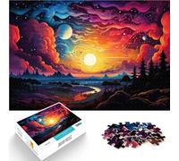 Puzzle da 1000 pezzi per adulti sofisticati giochi notturni allenati il cervello con giocattoli che creano dipendenza per promuovere la pazienza degli adolescenti dai 14 anni in su, 26 x 38 cm