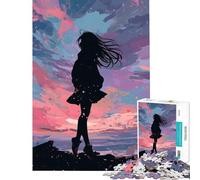 Puzzle da 1000 pezzi per adulti "Sogni verso il cielo" impegnativo da completare ma divertente e umoristico Gioco rilassante per ragazzi dai 14 anni in su 38x52cm