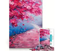 Puzzle da 1000 pezzi per adulti,sogno di fiori di ciliegio,gioco di precisione e divertente per sviluppare le capacità mentali,ideale per momenti di relax e come regalo di Natale (50x75cm)