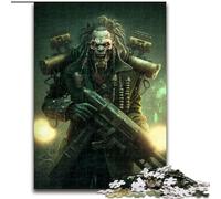 Puzzle da 1000 pezzi per adulti,soldato zombi dell'esercito morto,in legno,idea regalo per le feste,opera d'arte umoristica,opera d'arte dettagliata 50x75cm per compleanno,festa,Natale,Halloween