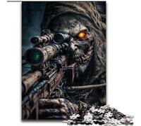 Puzzle da 1000 pezzi per adulti, soldato zombi dell'esercito morto, rompicapo stimolante per adolescenti, perfetto come decorazione per la casa o come regalo (dimensioni: 50x75cm)