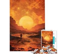 Puzzle da 1000 pezzi per adulti solitario tramonto marziano giocattolo antistress da 1000 pezzi donne (38x26cm)