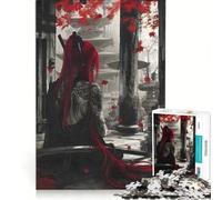 Puzzle da 1000 pezzi per adulti "Solitudine del Samurai Cremisi", gioco interattivo, attività per tutta la famiglia, ideale come regalo per tutta la famiglia 38x26cm