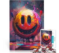 Puzzle da 1000 pezzi per adulti Sorriso colorato faccia pazza Giocattolo educativo antistress offerte come regali per tutta la famiglia 75x50cm