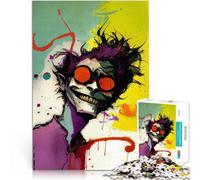 Puzzle da 1000 pezzi per adulti Sorriso malizioso Antistress Vacanza in patria Uccidere il tempo Lista dei desideri con Babbo Natale 38x26cm