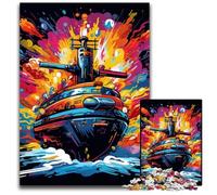 Puzzle da 1000 pezzi per adulti, sottomarini colorati, puzzle difficili per adulti, regalo per stimolare la mente, attività educativa per adolescenti, 26X38CM/10,23x14,96 pollici.