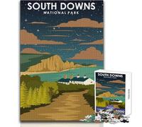 Puzzle da 1000 pezzi per adulti, South Downs National Park, giochi educativi, antistress, regalo per compleanni, dimensioni 38x26cm