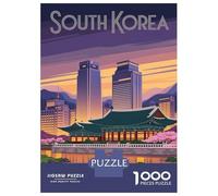 Puzzle Da 1000 Pezzi Per Adulti South Korea Travel Puzzle Per Adulti Gioco Pratico Sfida Difficile Gioco Impegnativo Regali 38x26cm/1000pcs