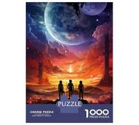 Puzzle Da 1000 Pezzi Per Adulti Space Adventure Three Explorers on A Distant Planet Puzzle Per Adulti Giochi Divertenti Decorazione Murale Difficile Da Completare 70x50cm/1000pcs