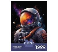 Puzzle Da 1000 Pezzi Per Adulti Space Astronaut Art Print Puzzle Per Adulti Giochi Rilassanti Difficili Difficili Regali Unici Per Compleanno E Natale 52x38cm/1000pcs