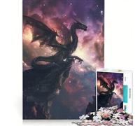 Puzzle da 1000 pezzi per adulti "Space Dragon On The Edge" gioco educativo sfida impegnativa per rafforzare l'amore tra le coppie 50x75cm