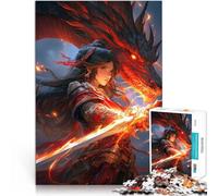 Puzzle da 1000 pezzi per adulti Spada del drago Giocattolo educativo intellettuale decomprimente Regalo di compleanno, regali, arte murale 75x50cm