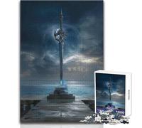 Puzzle da 1000 pezzi per adulti Spada mistica Gioco di precisione esatto per trascorrere il tempo libero in modo piacevole e tranquillo Dimensioni giocattolo 38x26cm