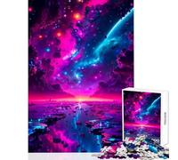 Puzzle da 1000 pezzi per adulti specchio spaziale decorazione per la casa giocattoli ottimo regalo per giochi rilassanti migliorare l'amore tra coppie dimensioni 38x52cm