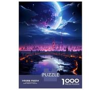 Puzzle Da 1000 Pezzi Per Adulti Spectacular Urban Night Puzzle Gioco Rompicapo Decorazione Per La Casa Regali Unici Per Compleanno E Natale 52x38cm/1000pcs