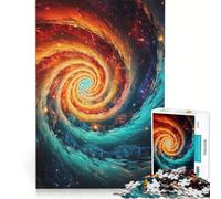 Puzzle da 1000 pezzi per adulti "Spirale di ghiaccio e fuoco" gioco per famiglie gara di velocità manuale adatto come decorazione da scrivania 38x26cm