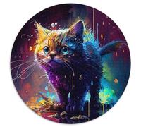 Puzzle da 1000 pezzi per adulti Spirit Cat, puzzle da 1000 pezzi impegnativo per adolescenti, perfetto come decorazione per la casa o come regalo (dimensioni 67,5x67,5 cm)