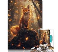Puzzle da 1000 pezzi per adulti, Spirit Fox, aiuta il cervello a esercitare i giocattoli avvincenti per coltivare la pazienza, collezione di artisti, belle arti 75x50cm