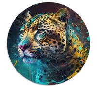 Puzzle da 1000 pezzi per adulti Spirit Leopard, puzzle da 1000 pezzi impegnativo per adolescenti, perfetto come decorazione per la casa o come regalo (dimensioni 67,5x67,5 cm)