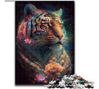 Puzzle da 1000 pezzi per adulti Spirit Tiger Jigsaw realizzato in cartone, intrattenimento rilassante, regalo di Natale perfetto e decorazione per la casa 1000 pezzi(26x38cm)