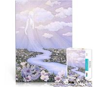 Puzzle da 1000 pezzi per adulti Spirito del fiume e del cielo Gioco impegnativo e gioco in famiglia Migliorare l'amore tra le coppie 38x26cm