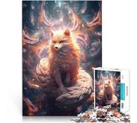 Puzzle da 1000 pezzi per adulti Spirito della volpe Zen Kitsune Gioco di famiglia antistress sfida difficile regali per amici e familiari 38x26cm