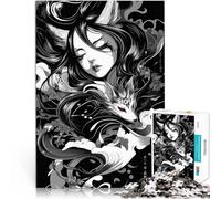 Puzzle da 1000 pezzi per adulti Spirito Kitsune Difficile da completare ma divertente e umoristico Migliorare l'amore tra le coppie 52x38cm