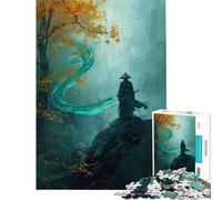 Puzzle da 1000 pezzi per adulti Spirito Samurai nella Nebbia Autunnale Puzzle da 1000 pezzi Gioco Antistress Sfida Impegnativa Gioco Esclusivo (50x75cm)