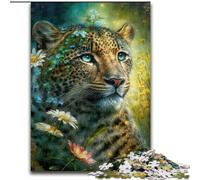 Puzzle da 1000 pezzi per adulti, splendidi puzzle leopardati in cartone, familiari e amici, sfida rompicapo da 1000 pezzi(26x38cm)