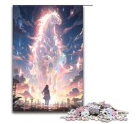 Puzzle da 1000 pezzi per adulti splendido cielo stellato cavallo zodiacale puzzle fai da te giocattoli ottimi regali per Natale per adolescenti dai 14 anni in su 75x50 cm