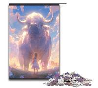 Puzzle da 1000 pezzi per adulti splendido gioco di puzzle con cielo stellato e bue zodiacale ideale come regalo per tutta la famiglia 75x50 cm