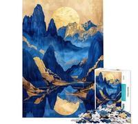 Puzzle da 1000 pezzi per adulti splendido paesaggio dorato puzzle per ragazzi gioco per famiglie decorazione per la casa difficile e stimolante (dimensioni 38x52cm)