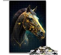 Puzzle da 1000 pezzi per adulti, splendido puzzle a forma di cavallo, perfetto per adolescenti, per rafforzare i legami familiari, rompicapo e regalo fai da te per la casa (dimensioni: 50x75cm)