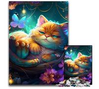 Puzzle da 1000 pezzi per adulti, splendido puzzle del gatto Garfield, puzzle difficili per adulti, perfetti per il divertimento in famiglia durante le vacanze, 26X38CM/10,23x14,96 pollici.