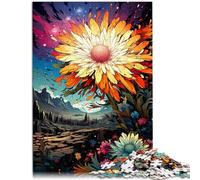Puzzle da 1000 pezzi per adulti splendido puzzle di margherite colorate decorazione della parete analisi e logica per adolescenti 14 anni e oltre 26x38cm