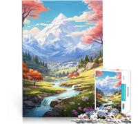 Puzzle da 1000 pezzi per adulti Spring Mountains Art Lernspiele eignet sich ideal als Geschenk für die ganze Familie70x100cm