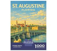 Puzzle Da 1000 Pezzi Per Adulti St. Augustine Travel Puzzle Per Adulti Gioco Rompicapo Analisi E Logica Ottimo Regalo Per I Giocatori 38x26cm/1000pcs