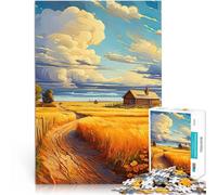 Puzzle da 1000 pezzi per adulti stagione del raccolto della natura Rompicapo per con pezzi completamente interconnessi di forma casuale 52x38cm