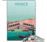 Puzzle da 1000 pezzi per adulti, stampa di viaggio a Venezia, Italia, per bambini dai 14 anni in su, giocattoli educativi per l'apprendimento, giochi per famiglie, regalo di compleanno, 26x38cm