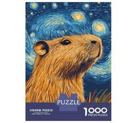 Puzzle Da 1000 Pezzi Per Adulti Starry Capybara Puzzle Per Adulti Giocattoli Antistress Sfida Difficile Difficile E Sfida 52x38cm/1000pcs
