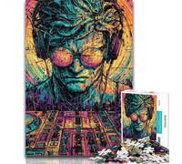 Puzzle da 1000 pezzi per adulti,statua del David di Michelangelo in stile pop-art,per adulti e adolescenti,giocattoli per l'intrattenimento della famiglia,ideali come regalo per tutta la famiglia